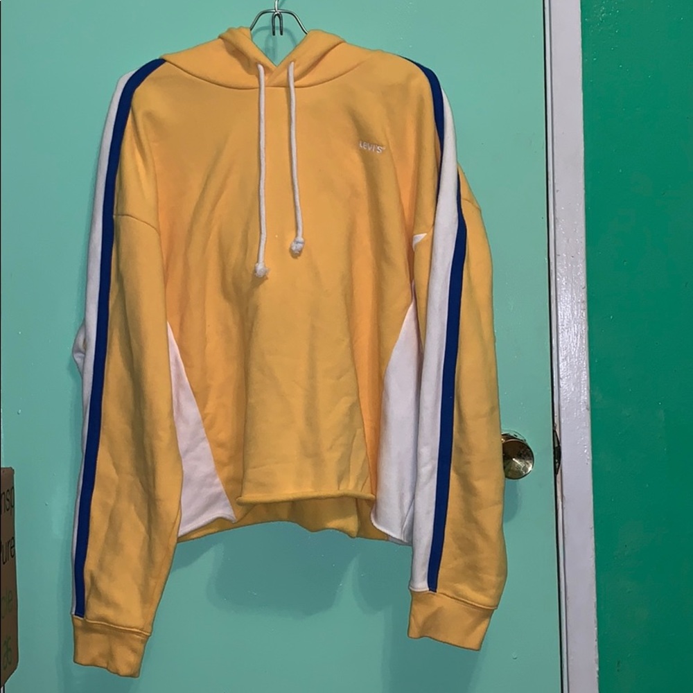 Yellow, Blue and White Levi’s Sweatshirt NWOT